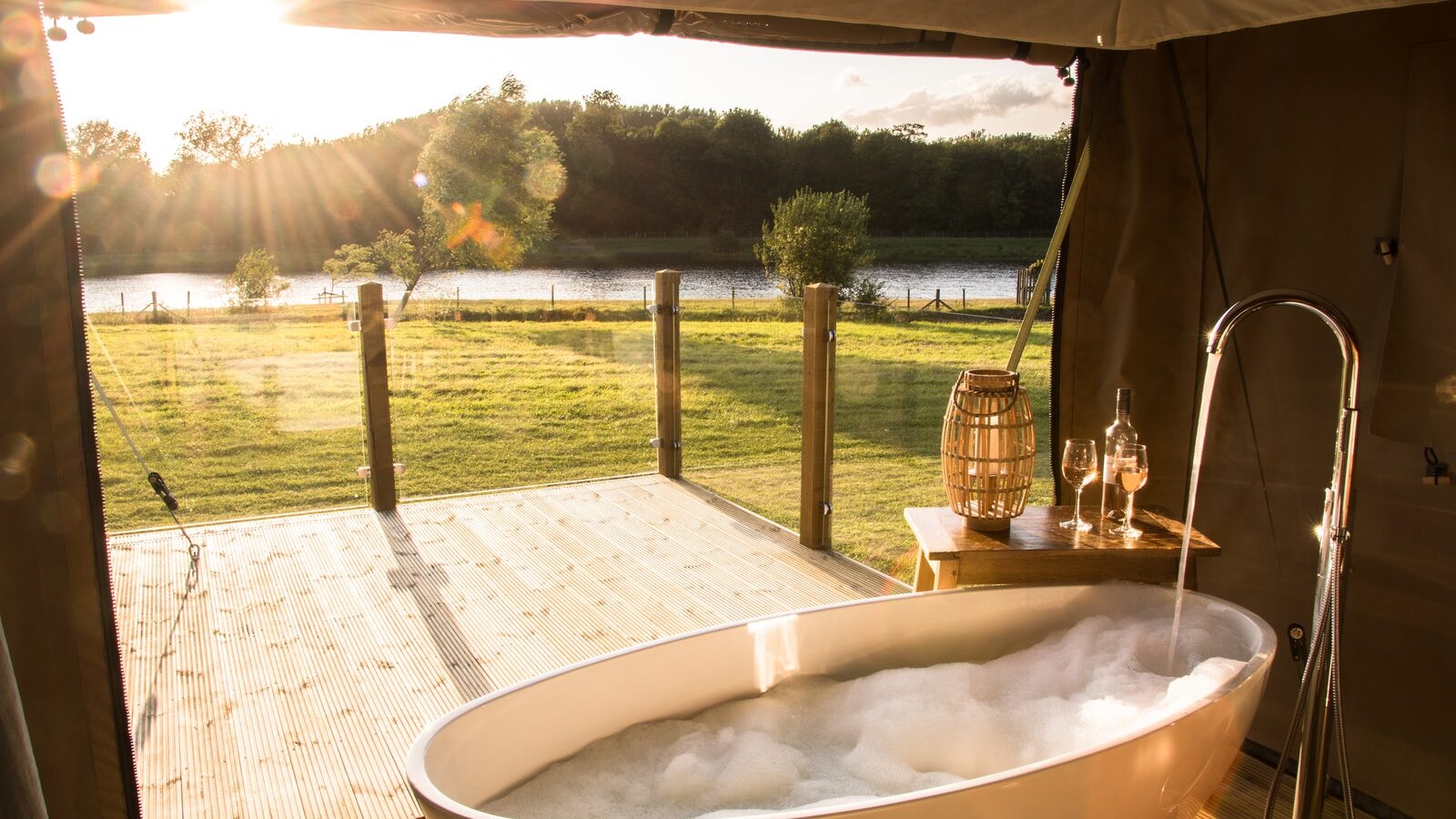 The Nest Glamping | Safari tent stay | Glamping stay | Lakeside bath