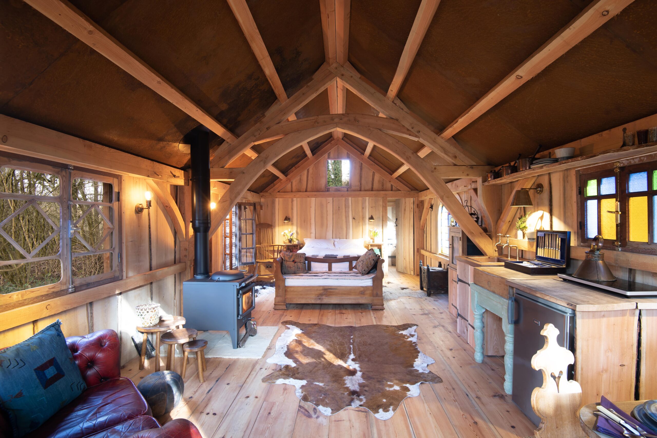 Arcadia at Westley Farm cabin Cotswolds | Cotswolds cabin | Cabin in the woods UK | Quirky cabin | Eco cabin